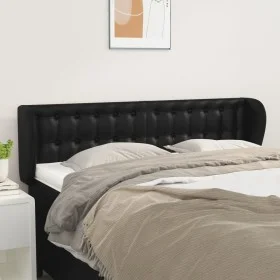 Black synthetic leather headboard 147x23x78/88 cm by vidaXL, Headboards and footboards - Ref: Foro24-3117234, Price: 73,45 €,...