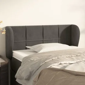 Dunkelgraues Samtkopfteil 93x23x78/88 cm von vidaXL, Kopf- und Fußteile - Ref: Foro24-3117181, Preis: 53,32 €, Rabatt: %