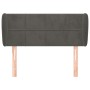 Cabecero de terciopelo gris oscuro 93x23x78/88 cm de vidaXL, Cabeceros y pies de cama - Ref: Foro24-3117181, Precio: 57,17 €,...