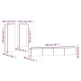 Set de muebles para TV 4 piezas madera contrachapada negro de vidaXL, Muebles TV - Ref: Foro24-3114631, Precio: 201,27 €, Des...