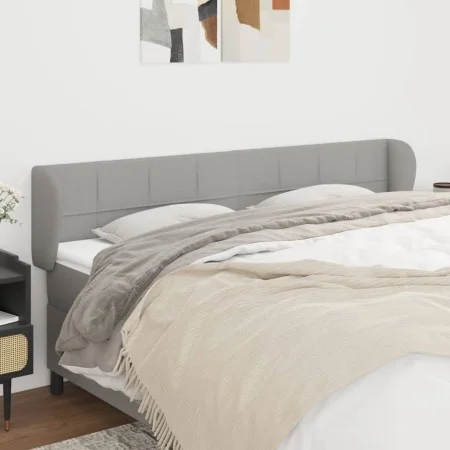 Light gray fabric headboard 203x23x78/88 cm by vidaXL, Headboards and footboards - Ref: Foro24-3117166, Price: 73,65 €, Disco...