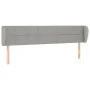 Light gray fabric headboard 203x23x78/88 cm by vidaXL, Headboards and footboards - Ref: Foro24-3117166, Price: 73,65 €, Disco...