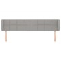 Cabecero de tela gris claro 203x23x78/88 cm de vidaXL, Cabeceros y pies de cama - Ref: Foro24-3117166, Precio: 75,72 €, Descu...