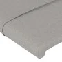 Light gray fabric headboard 203x23x78/88 cm by vidaXL, Headboards and footboards - Ref: Foro24-3117166, Price: 73,65 €, Disco...