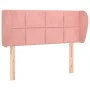Cabecero de terciopelo rosa 103x23x78/88 cm de vidaXL, Cabeceros y pies de cama - Ref: Foro24-3117191, Precio: 51,29 €, Descu...
