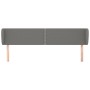 Cabecero de tela gris oscuro 203x23x78/88 cm de vidaXL, Cabeceros y pies de cama - Ref: Foro24-3117027, Precio: 65,76 €, Desc...