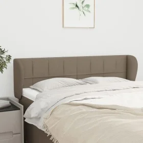 Taupe gray fabric headboard 147x23x78/88 cm by vidaXL, Headboards and footboards - Ref: Foro24-3117146, Price: 69,49 €, Disco...