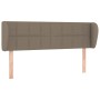 Cabecero de tela gris taupe 147x23x78/88 cm de vidaXL, Cabeceros y pies de cama - Ref: Foro24-3117146, Precio: 58,56 €, Descu...