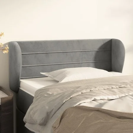Hellgraues Samtkopfteil 93x23x78/88 cm von vidaXL, Kopf- und Fußteile - Ref: Foro24-3117320, Preis: 48,30 €, Rabatt: %