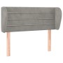 Cabecero de terciopelo gris claro 93x23x78/88 cm de vidaXL, Cabeceros y pies de cama - Ref: Foro24-3117320, Precio: 49,48 €, ...