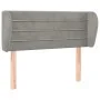 Hellgraues Samtkopfteil 93x23x78/88 cm von vidaXL, Kopf- und Fußteile - Ref: Foro24-3117320, Preis: 48,30 €, Rabatt: %