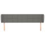 Cabecero de tela gris oscuro 163x23x78/88 cm de vidaXL, Cabeceros y pies de cama - Ref: Foro24-3117151, Precio: 81,38 €, Desc...