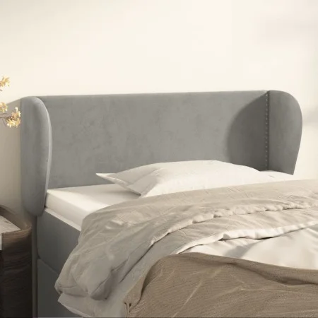 Light gray velvet headboard 103x23x78/88 cm by vidaXL, Headboards and footboards - Ref: Foro24-3117046, Price: 47,66 €, Disco...