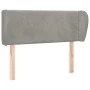 Light gray velvet headboard 103x23x78/88 cm by vidaXL, Headboards and footboards - Ref: Foro24-3117046, Price: 47,66 €, Disco...