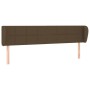 Cabecero de tela marrón oscuro 183x23x78/88 cm de vidaXL, Cabeceros y pies de cama - Ref: Foro24-3117161, Precio: 74,08 €, De...