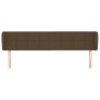 Cabecero de tela marrón oscuro 183x23x78/88 cm de vidaXL, Cabeceros y pies de cama - Ref: Foro24-3117161, Precio: 74,08 €, De...