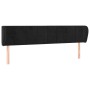 Cabecero de terciopelo negro 183x23x78/88 cm de vidaXL, Cabeceros y pies de cama - Ref: Foro24-3117206, Precio: 82,16 €, Desc...