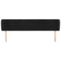 Cabecero de terciopelo negro 183x23x78/88 cm de vidaXL, Cabeceros y pies de cama - Ref: Foro24-3117206, Precio: 82,16 €, Desc...