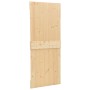 Puerta corredera con herrajes madera maciza de pino 80x210 cm en Puertas | Comprar online en Foru.es