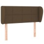 Cabecero de tela marrón oscuro 83x23x78/88 cm de vidaXL, Cabeceros y pies de cama - Ref: Foro24-3117121, Precio: 51,03 €, Des...