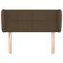 Cabecero de tela marrón oscuro 83x23x78/88 cm de vidaXL, Cabeceros y pies de cama - Ref: Foro24-3117121, Precio: 51,03 €, Des...