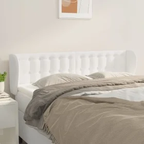 Cabecero de cuero sintético blanco 147x23x78/88 cm de vidaXL, Cabeceros y pies de cama - Ref: Foro24-3117235, Precio: 80,25 €...