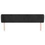 Cabecero de terciopelo negro 183x23x78/88 cm de vidaXL, Cabeceros y pies de cama - Ref: Foro24-3116926, Precio: 77,17 €, Desc...