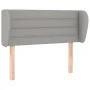 Light gray fabric headboard 103x23x78/88 cm by vidaXL, Headboards and footboards - Ref: Foro24-3117274, Price: 48,09 €, Disco...
