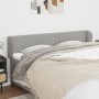 Cabecero de tela gris claro 203x23x78/88 cm de vidaXL, Cabeceros y pies de cama - Ref: Foro24-3117026, Precio: 65,00 €, Descu...