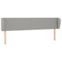 Cabecero de tela gris claro 203x23x78/88 cm de vidaXL, Cabeceros y pies de cama - Ref: Foro24-3117026, Precio: 65,00 €, Descu...