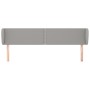 Cabecero de tela gris claro 203x23x78/88 cm de vidaXL, Cabeceros y pies de cama - Ref: Foro24-3117026, Precio: 65,00 €, Descu...