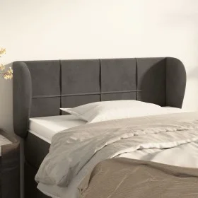 Dunkelgraues Samtkopfteil 83x23x78/88 cm von vidaXL, Kopf- und Fußteile - Ref: Foro24-3117175, Preis: 48,10 €, Rabatt: %