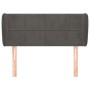 Cabecero de terciopelo gris oscuro 83x23x78/88 cm de vidaXL, Cabeceros y pies de cama - Ref: Foro24-3117175, Precio: 46,62 €,...