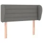 Dark gray fabric headboard 83x23x78/88 cm by vidaXL, Headboards and footboards - Ref: Foro24-3117259, Price: 45,58 €, Discoun...