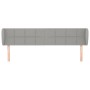 Cabecero de tela gris claro 163x23x78/88 cm de vidaXL, Cabeceros y pies de cama - Ref: Foro24-3117150, Precio: 69,42 €, Descu...