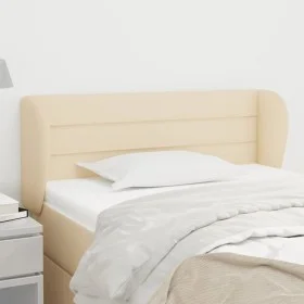 Cream fabric headboard 103x23x78/88 cm by vidaXL, Headboards and footboards - Ref: Foro24-3117279, Price: 57,98 €, Discount: %