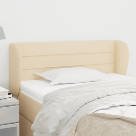 Cabecero de tela color crema 103x23x78/88 cm de vidaXL, Cabeceros y pies de cama - Ref: Foro24-3117279, Precio: 59,44 €, Desc...