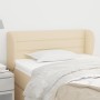 Cabecero de tela color crema 103x23x78/88 cm de vidaXL, Cabeceros y pies de cama - Ref: Foro24-3117279, Precio: 59,44 €, Desc...