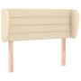 Cabecero de tela color crema 103x23x78/88 cm de vidaXL, Cabeceros y pies de cama - Ref: Foro24-3117279, Precio: 59,44 €, Desc...
