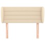 Cabecero de tela color crema 103x23x78/88 cm de vidaXL, Cabeceros y pies de cama - Ref: Foro24-3117279, Precio: 59,44 €, Desc...