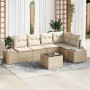 Conjunto de sofá de jardín 6 pcs Beige y Crema ratán sintético en Sofás de exterior | Comprar online en Foru.es