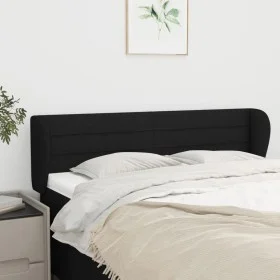 Black fabric headboard 147x23x78/88 cm by vidaXL, Headboards and footboards - Ref: Foro24-3117284, Price: 81,58 €, Discount: %