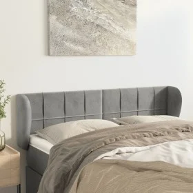 Light gray velvet headboard 147x23x78/88 cm by vidaXL, Headboards and footboards - Ref: Foro24-3117192, Price: 80,57 €, Disco...
