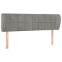 Cabecero de terciopelo gris claro 147x23x78/88 cm de vidaXL, Cabeceros y pies de cama - Ref: Foro24-3117192, Precio: 71,40 €,...