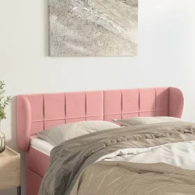 Rosa Samtkopfteil 147x23x78/88 cm von vidaXL, Kopf- und Fußteile - Ref: Foro24-3117197, Preis: 69,39 €, Rabatt: %
