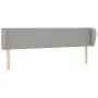Light gray fabric headboard 183x23x78/88 cm by vidaXL, Headboards and footboards - Ref: Foro24-3116878, Price: 72,99 €, Disco...