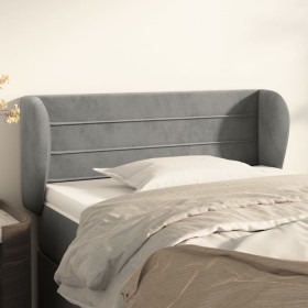Cabecero de terciopelo gris claro 83x23x78/88 cm de vidaXL, Cabeceros y pies de cama - Ref: Foro24-3117314, Precio: 49,28 €, ...
