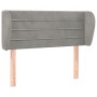 Cabecero de terciopelo gris claro 83x23x78/88 cm de vidaXL, Cabeceros y pies de cama - Ref: Foro24-3117314, Precio: 49,28 €, ...