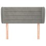 Cabecero de terciopelo gris claro 83x23x78/88 cm de vidaXL, Cabeceros y pies de cama - Ref: Foro24-3117314, Precio: 49,28 €, ...