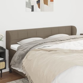 Cabecero de tela gris taupe 183x23x78/88 cm de vidaXL, Cabeceros y pies de cama - Ref: Foro24-3117162, Precio: 66,97 €, Descu...